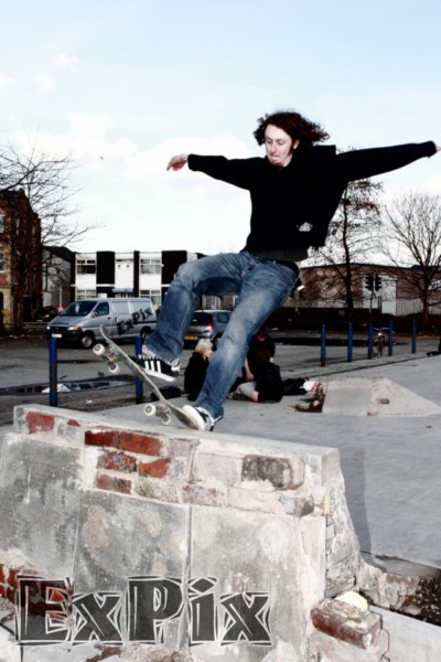 skateboarder in rochdale