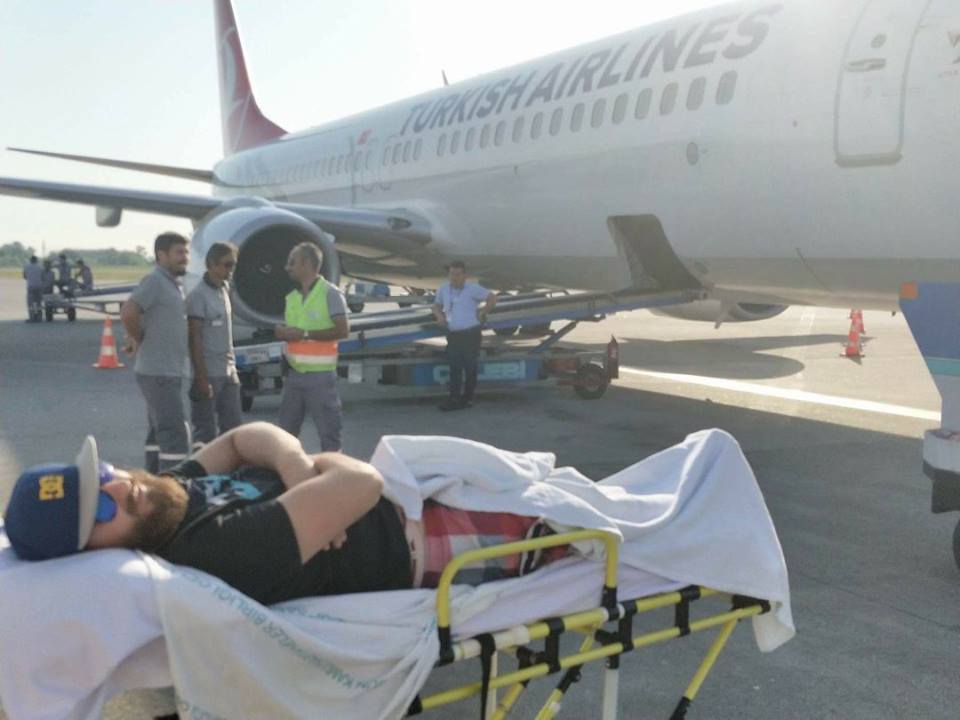 Paraglider Dave Roberts being repatriated for medical treatment
